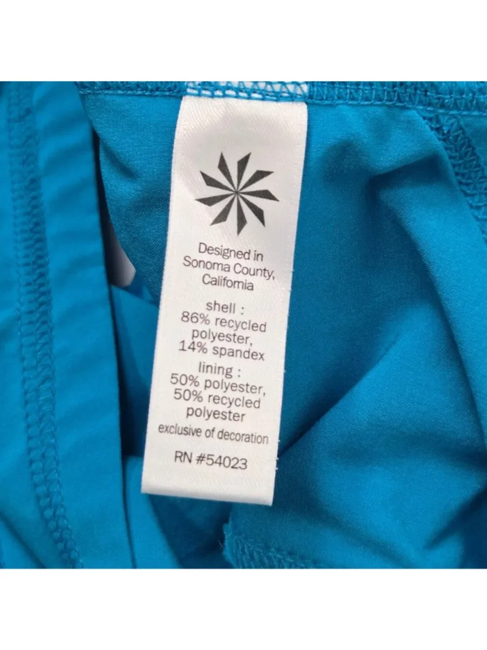 Athleta Size S Ready Set Running Athletic Shorts Flash Blue Reflective trim UPF